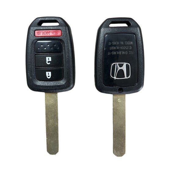 2013-2019 Honda / 3-Button 433Mhz Remote Head Key / MLBHLIK6-1TA (AFTERMARKET)-With Logo